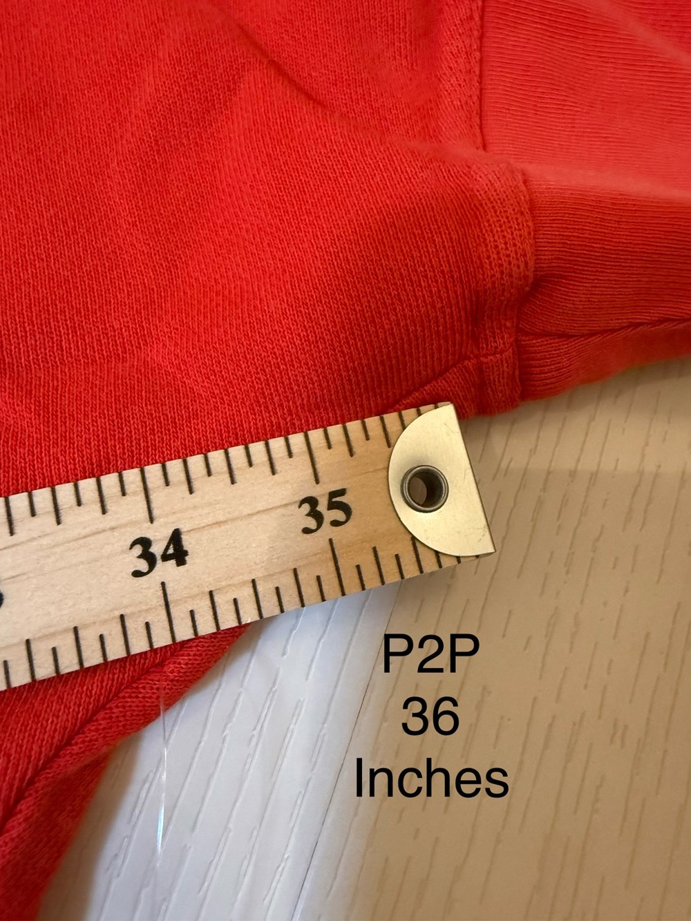 Daily Practice Women’s 100% Cotton, Curved, Oversized Top in Red. Size XS - Picture 7 of 8